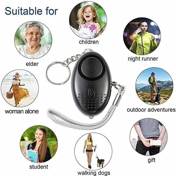 Portable loud siren sound device to scare away criminals at night