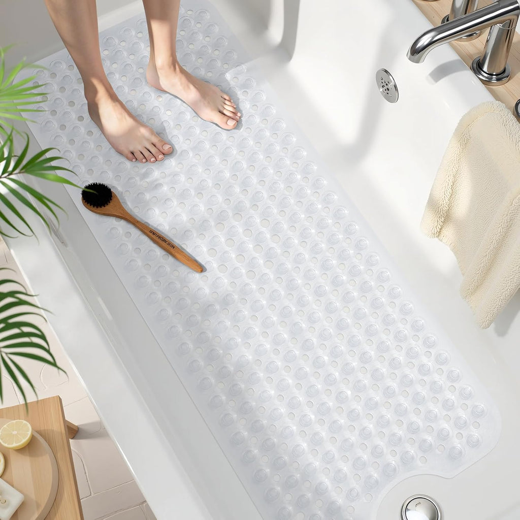 Anti-slip shower mats to prevent slips for children and elderly especially.