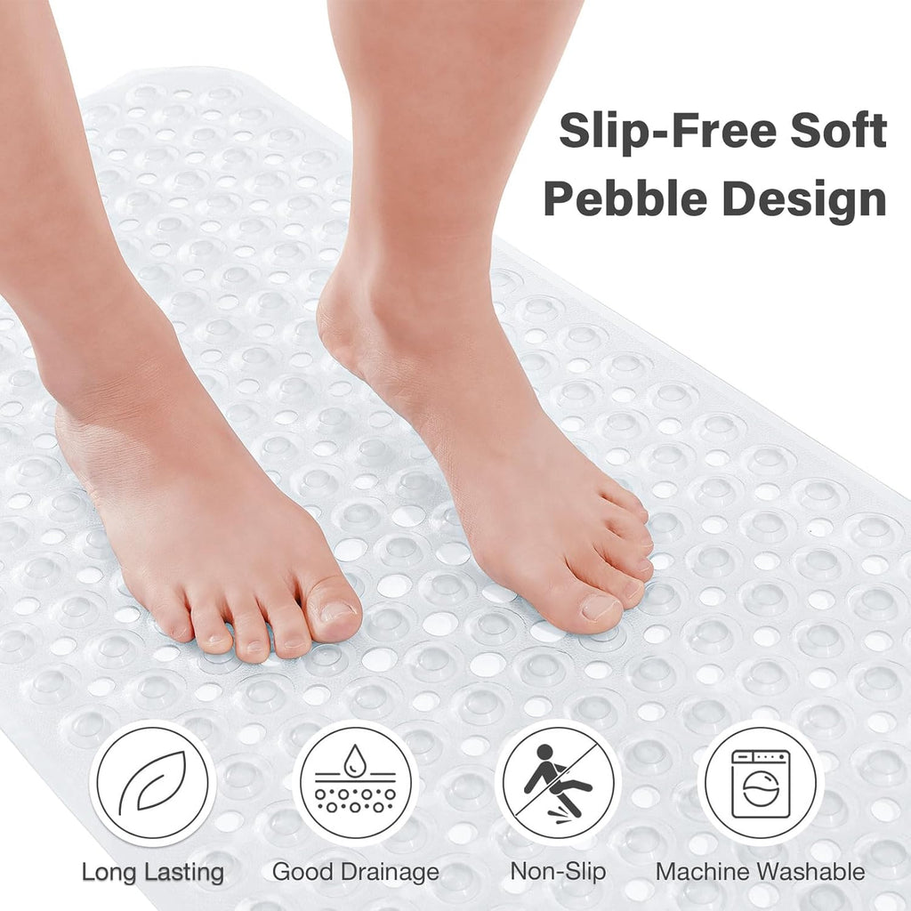 Anti-slip shower mats to prevent slips for children and elderly especially.