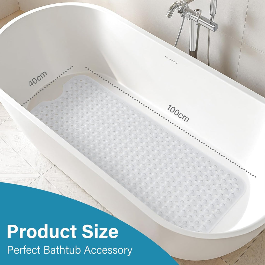 Anti-slip shower mats to prevent slips for children and elderly especially.