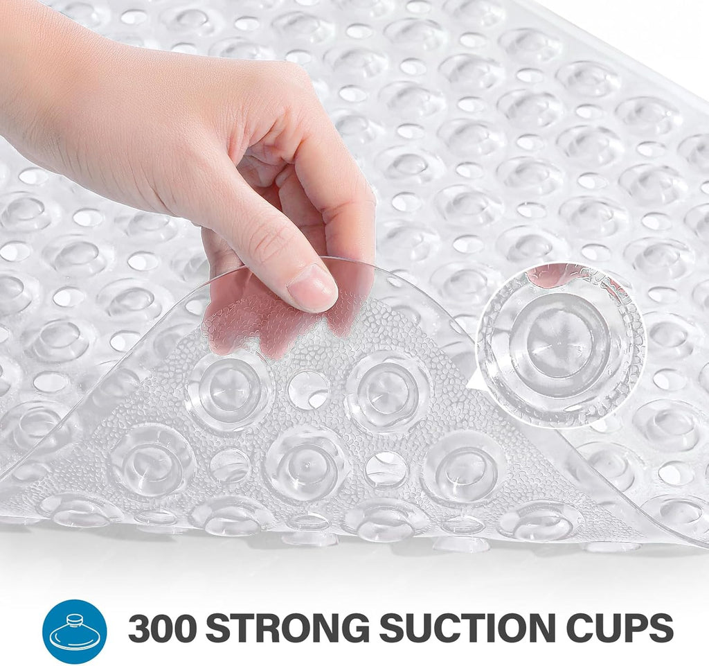 Anti-slip shower mats to prevent slips for children and elderly especially.